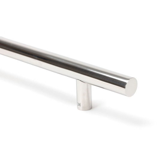 T Bar Handle with Back-to-Back Fixings - Polished Marine Stainless Steel