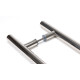 T Bar Handle with Back-to-Back Fixings - Polished Marine Stainless Steel
