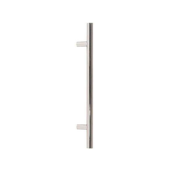 T Bar Handle with Back-to-Back Fixings - Polished Marine Stainless Steel