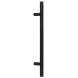 T Bar Handle with Back-to-Back Fixings - Matt Black Finish