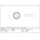 Satin Marine Stainless Steel Beehive Escutcheon
