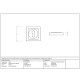 Satin Marine Stainless Steel Square Escutcheon