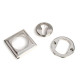 Polished Marine Stainless Steel Square Euro Escutcheon
