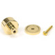 Polished Brass Kelso Cabinet Knob on Round Rose