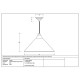 Hammered Nickel Hockley Pendant in Birch