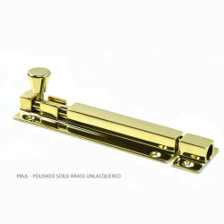 Brass Square Section Bolt - Straight Version