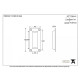 Period Flush Pull Handle - Polished Bronze