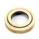 Aged Brass Art Deco Round Bathroom Thumbturn Set