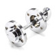 Polished Chrome Beehive Round Bathroom Thumbturn Set