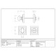 Polished Chrome Square Bathroom Thumbturn Set