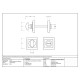Polished Nickel Square Bathroom Thumbturn Set