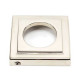 Polished Nickel Square Bathroom Thumbturn Set