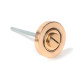 Polished Bronze Round Bathroom Thumbturn Set