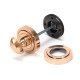 Polished Bronze Art Deco Bathroom Thumbturn Set