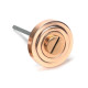 Polished Bronze Art Deco Bathroom Thumbturn Set