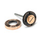 Polished Bronze Beehive Bathroom Thumbturn Set