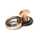Polished Bronze Beehive Bathroom Thumbturn Set