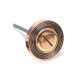 Polished Bronze Beehive Bathroom Thumbturn Set
