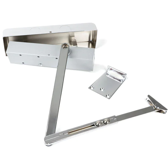 Polished Chrome Heavy Duty Door Closer and Cover