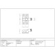 Aged Bronze Brompton Brighton Fastener - Narrow (Square)