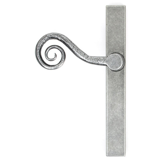 Blacksmith Pewter Patina Monkeytail Slimline Door Lever Handle