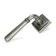 Blacksmith Pewter Patina Newbury Lever on Rose Set (Square)