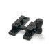 Black Prestbury Quadrant Fastener - Narrow
