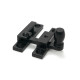 Black Mushroom Quadrant Fastener - Narrow