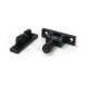 Black Prestbury Brighton Fastener - Narrow (Square)