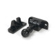 Black Mushroom Brighton Fastener (Radiused)