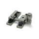 Pewter Mushroom Quadrant Fastener - Narrow
