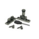 Pewter Brompton Brighton Fastener - Narrow (Square)