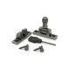 Pewter Prestbury Brighton Fastener - Narrow (Square)