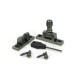 Pewter Beehive Brighton Fastener - Narrow (Square)