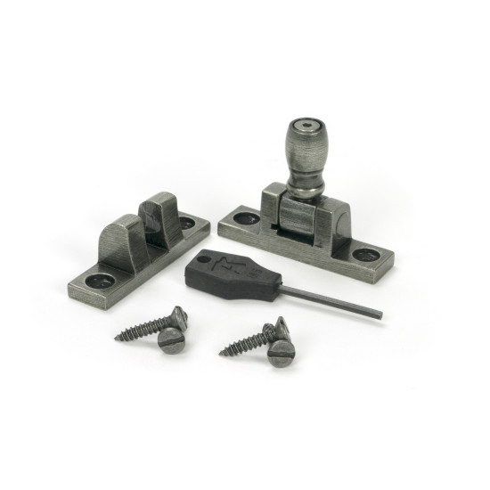 Pewter Mushroom Brighton Fastener - Narrow (Square)