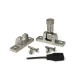 Satin Marine Stainless Steel Brompton Brighton Fastener - Narrow (Square)