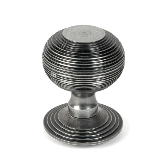 Blacksmith Pewter Patina Beehive Centre Door Knob