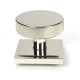 Polished Nickel Brompton Centre Door Knob (Square)