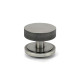 Pewter Brompton Centre Door Knob (Art Deco)