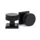 Black Brompton Mortice/Rim Knob Set (Square)