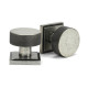 Pewter Brompton Mortice/Rim Knob Set (Square)
