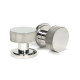 Polished Marine SS (316) Brompton Mortice/Rim Knob Set (Art Deco)