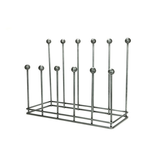 Pewter Six Pair Boot Rack