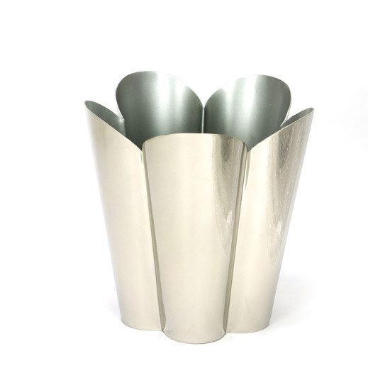 Smooth Nickel Flora Pot - Large