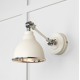 Smooth Nickel Brindley Wall Light in Teasel