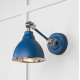 Smooth Nickel Brindley Wall Light in Upstream