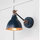 Hammered Copper Brindley Wall Light in Dusk