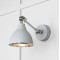 Hammered Nickel Brindley Wall Light in Birch