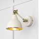 Hammered Brass Brindley Wall Light in Teasel