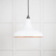 Smooth Copper Frankley Pendant Light  in Flock